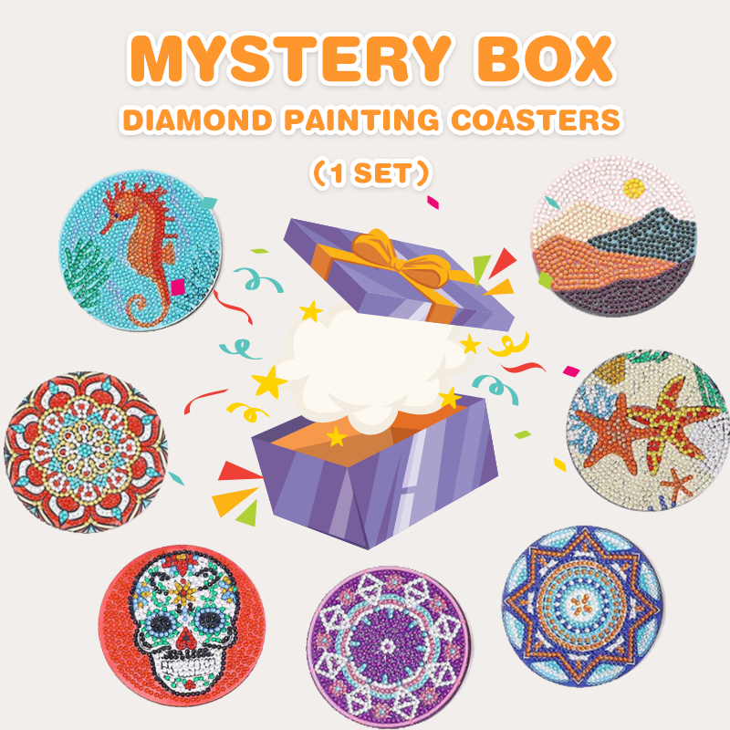 8 Pcs Christian Diamond Art Painting Coasters Kits with Holder for Adults,  Relig