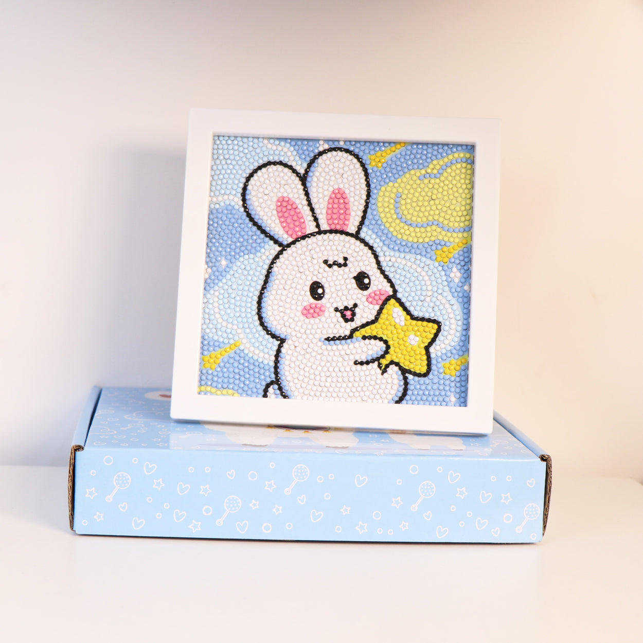 🔥LAST DAY 80% OFF-Wishing Rabbit Diamond Painting Kit For Kids