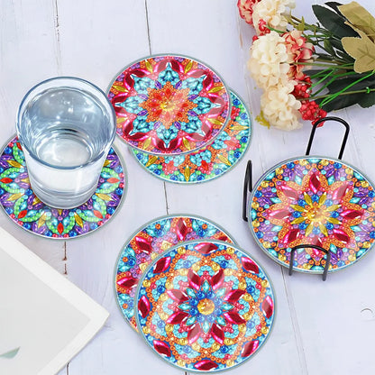 🔥LAST DAY 80% OFF-DIY Waterproof Case Classic Mandala C Coaster Gift Decor Set