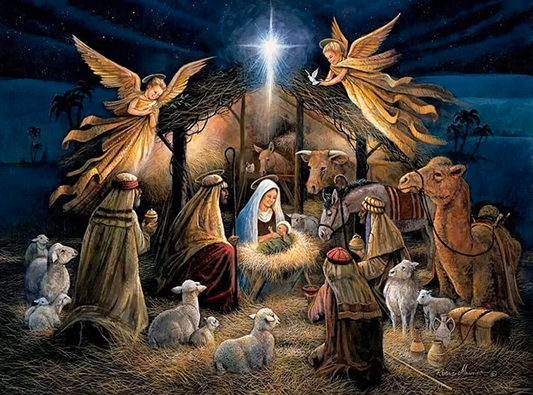 🔥DERNIER JOUR 80% DE RÉDUCTION-Noël Religieux Sainte Nativité