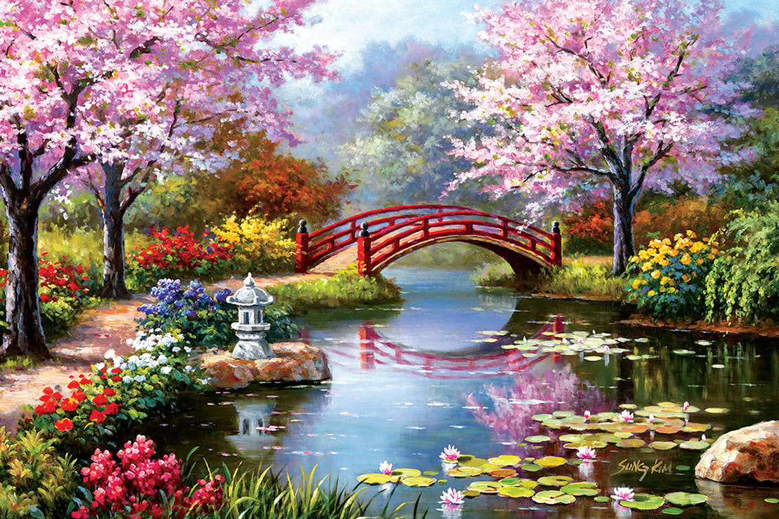 🔥DERNIER JOUR -80 % sur les fleurs de la rivière Cherry Tree Bridge