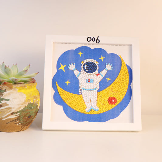 🔥LAST DAY 80% OFF-Astronaut Diamond Painting Kit For Kids