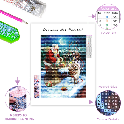 🔥LAST DAY 80% OFF-Christmas Santa Claus Cross Stitch Kits