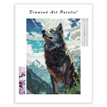 🔥LAST DAY 80% OFF-Cute wolf illustration with forest