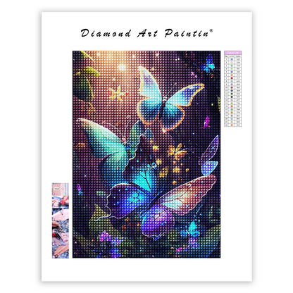 🔥LAST DAY 80% OFF-Butterflies are flying around a flower garden