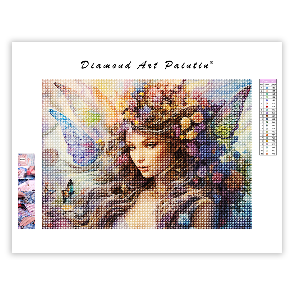 🔥LAST DAY 80% OFF-Fantasy girl with butterfly wings by thomas kinkade
