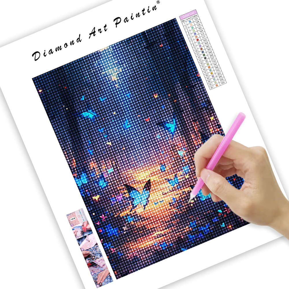 🔥LAST DAY 80% OFF-Magic forest with colorful butterflies