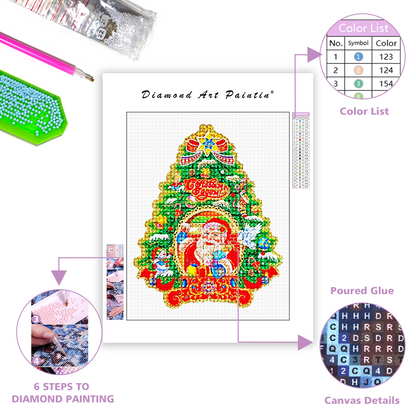 🔥LAST DAY 80% OFF-Christmas Tree Diamond Art