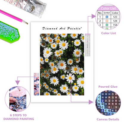 🔥LAST DAY 80% OFF-Daisy Cluster Nature Mural