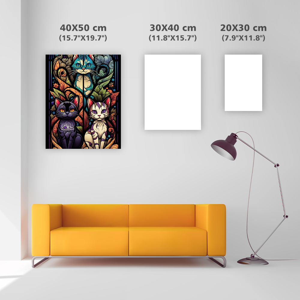 🔥LAST DAY 80% OFF-Glass Painting Cat