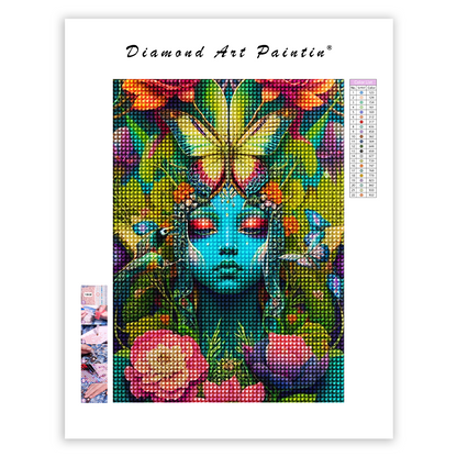 🔥LAST DAY 80% OFF-Beautiful woman's face with butterflies