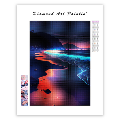 🔥LAST DAY 80% OFF-Colorful glowing beach