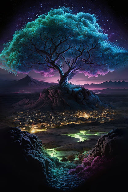 🔥LAST DAY 80% OFF-Big Tree Glowing Colorful
