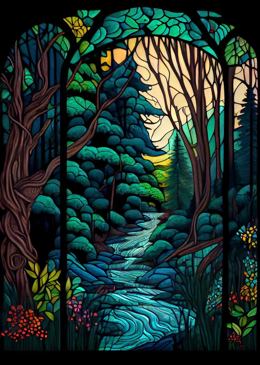 🔥LAST DAY 80% OFF-Stained Glass Forest