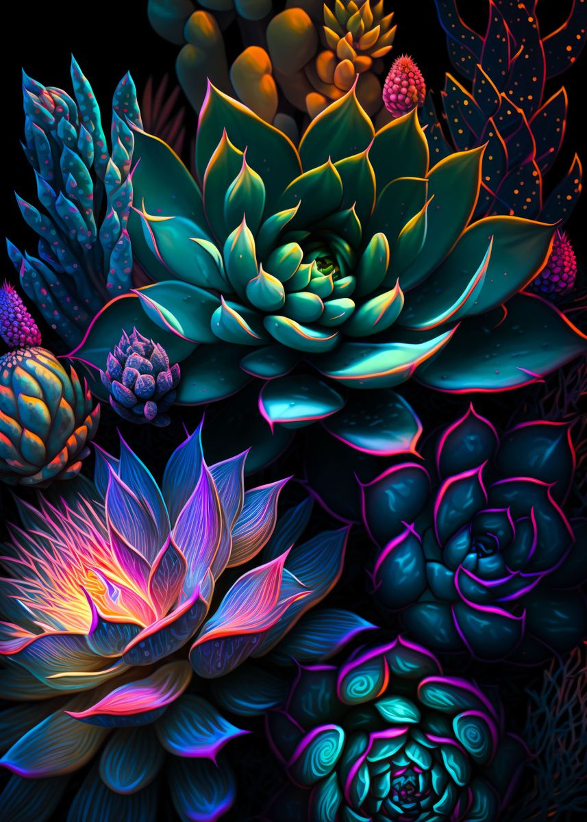 🔥LAST DAY 80% OFF-Magic Succulents at Night