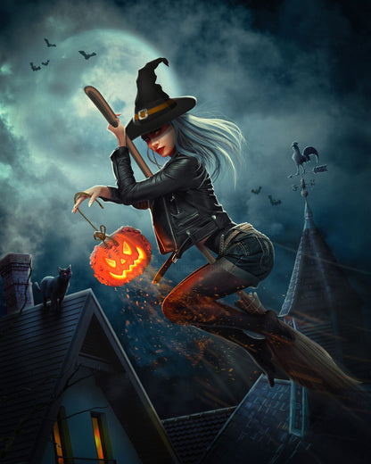 🔥DERNIER JOUR 80% DE RÉDUCTION-Halloween Witch Cool Girl