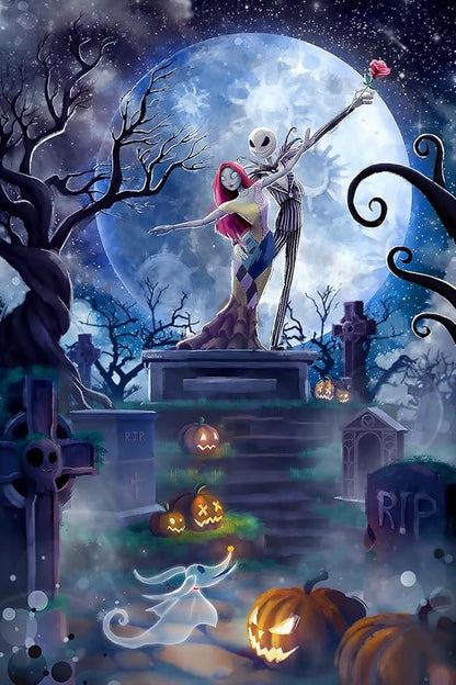 🔥LETZTER TAG 80 % RABATT auf klassische Anime-Poster „Nightmare Before Halloween“.
