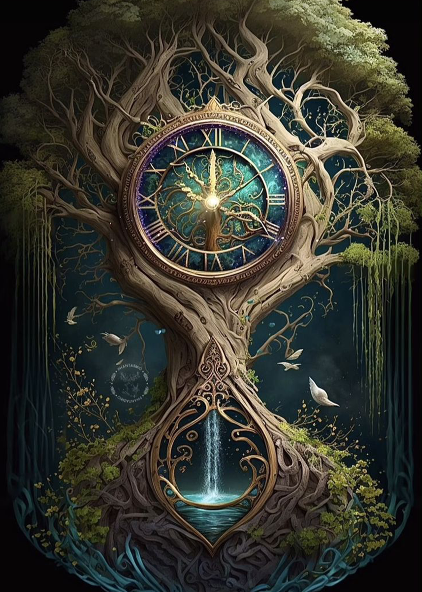 🔥LAST DAY 80% OFF-Clock Old Tree of Life Landscape