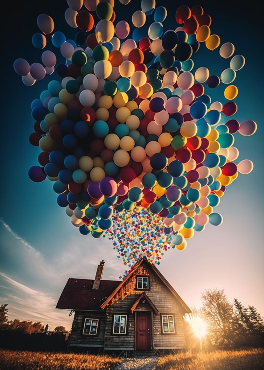 🔥LAST DAY 80% OFF-Balloon House Takes Flight