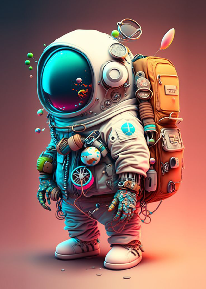 🔥LAST DAY 80% OFF-Cartoon Astronaut doing Repairs