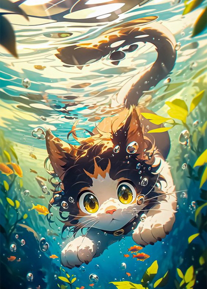 🔥LAST DAY 80% OFF-Cat in the water