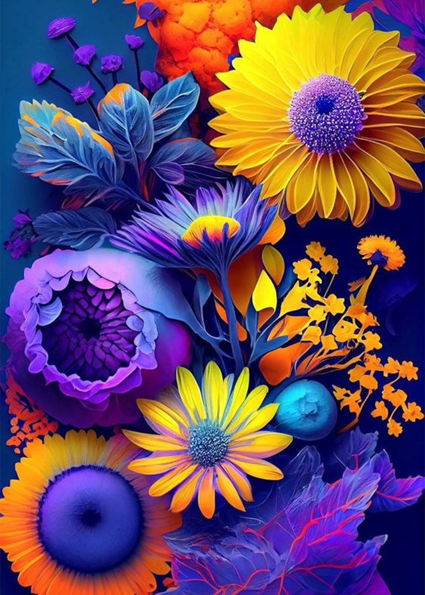 🔥LAST DAY 80% OFF-Brightly colored flowers