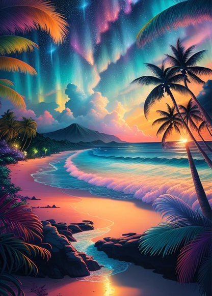 🔥LAST DAY 80% OFF-Synthwave Beach