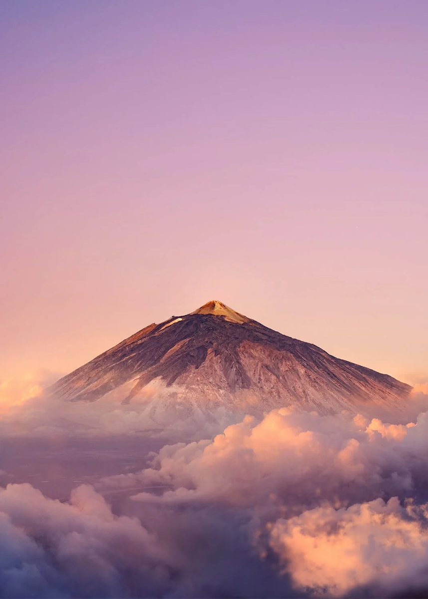 🔥LAST DAY 80% OFF-Scenic view of volcanic mountain against sky during sunset