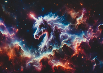 🔥LAST DAY 80% OFF-Colorful Unicorn in Space