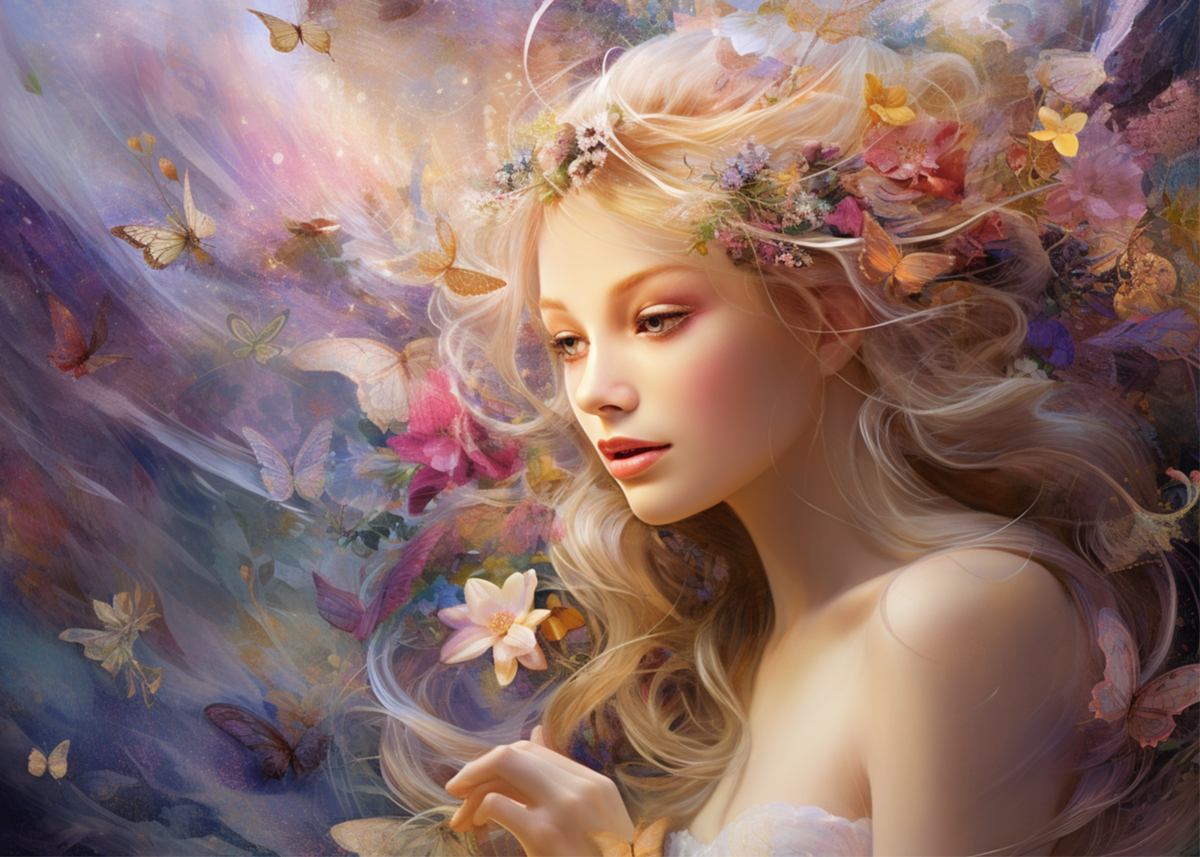 🔥LAST DAY 80% OFF-Beautify Princess with flowers