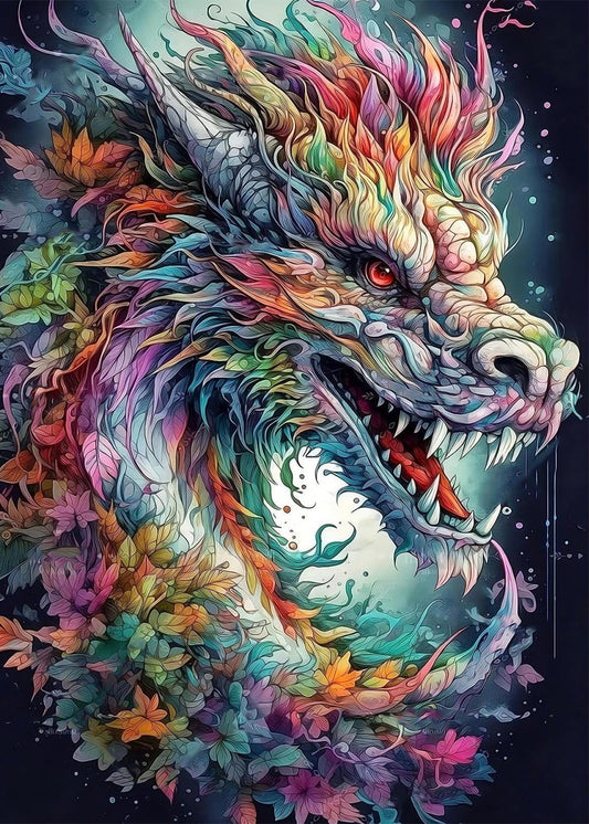 🔥LAST DAY 80% OFF-Full Drill Colorful Dragon