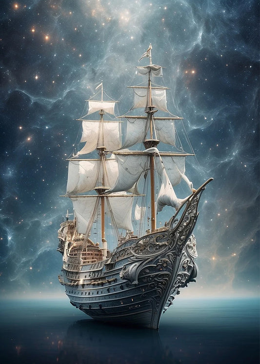 🔥LAST DAY 80% OFF-A pirate ship in the ocean