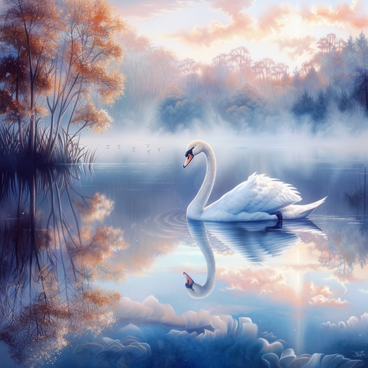 🔥LAST DAY 80% OFF-Beautiful white swan