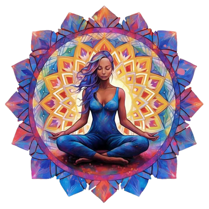 🔥LAST DAY 80% OFF-Mandala Meditating Woman
