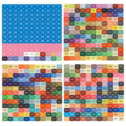 🔥LAST DAY 80% OFF-Diamond Painting DMC Color Card Label Sticker