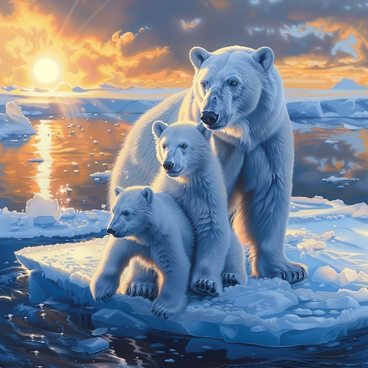 🔥LAST DAY 80% OFF-Polar bears on ice