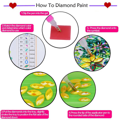 🔥DERNIER JOUR - 80 % de réduction sur les dessous de verre avec peinture diamant Animal H à faire soi-même.