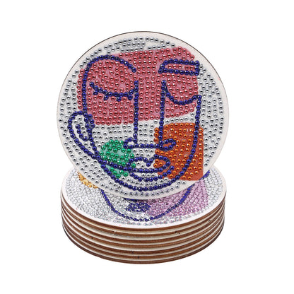 🔥LAST DAY 80% OFF-DIY Header Diamond Painting Coasters