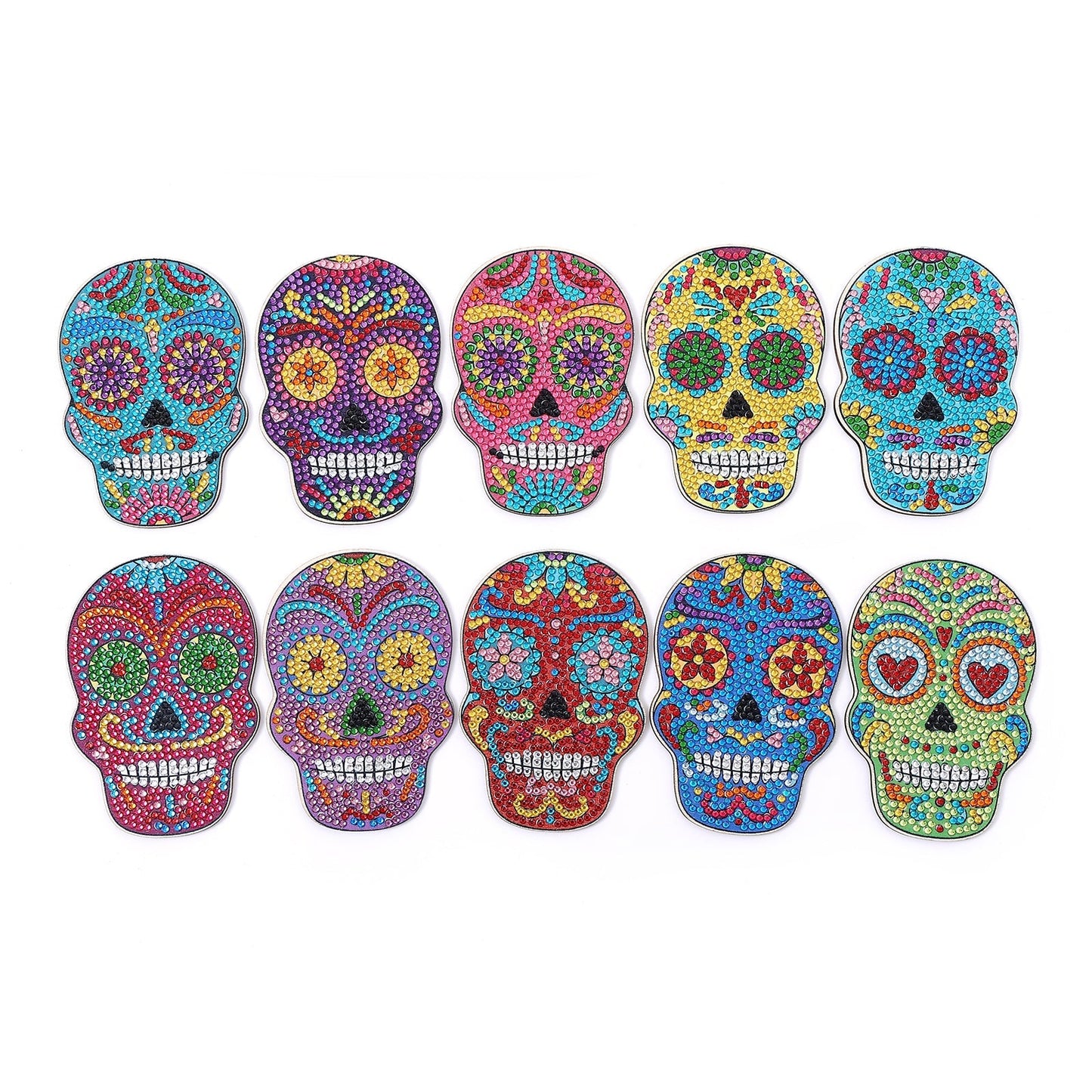 🔥LAST DAY 80% OFF-DIY Skull B Diamond Painting Coasters