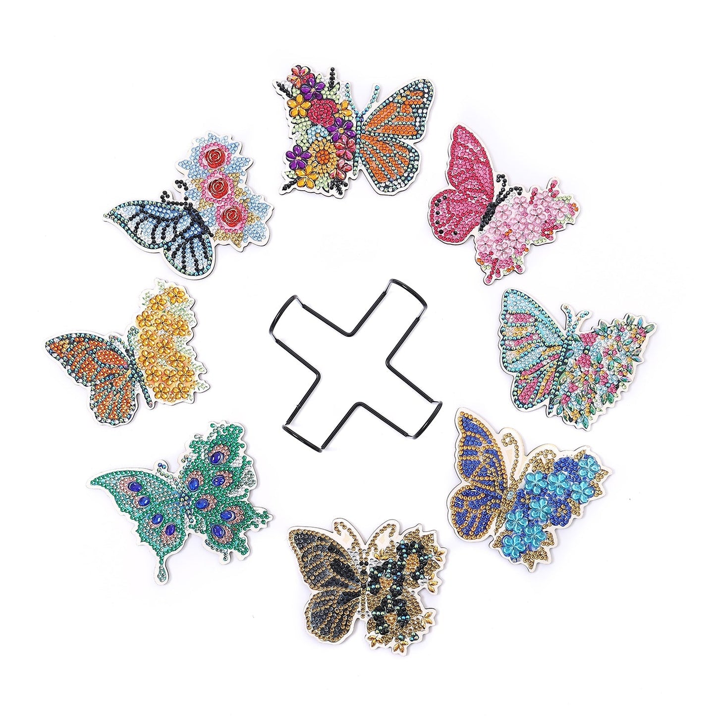 🔥DERNIER JOUR 80 % DE RÉDUCTION sur les sous-verres de peinture diamant Butterfly E DIY