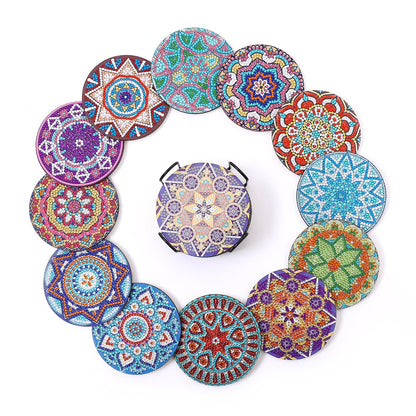 🔥LAST DAY 80% OFF-DIY Mandala K Diamond Painting Coasters