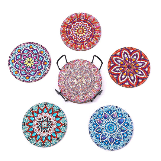 🔥LAST DAY 80% OFF-DIY Mandala F Diamond Painting Coasters