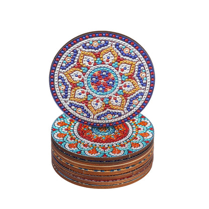 🔥LAST DAY 80% OFF-DIY Mandala E Diamond Painting Coasters