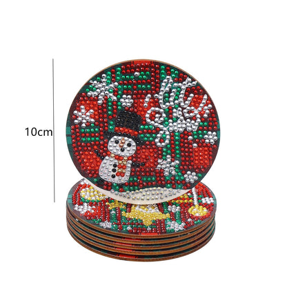 🔥LAST DAY 80% OFF-DIY Christmas E Diamond Painting Coasters