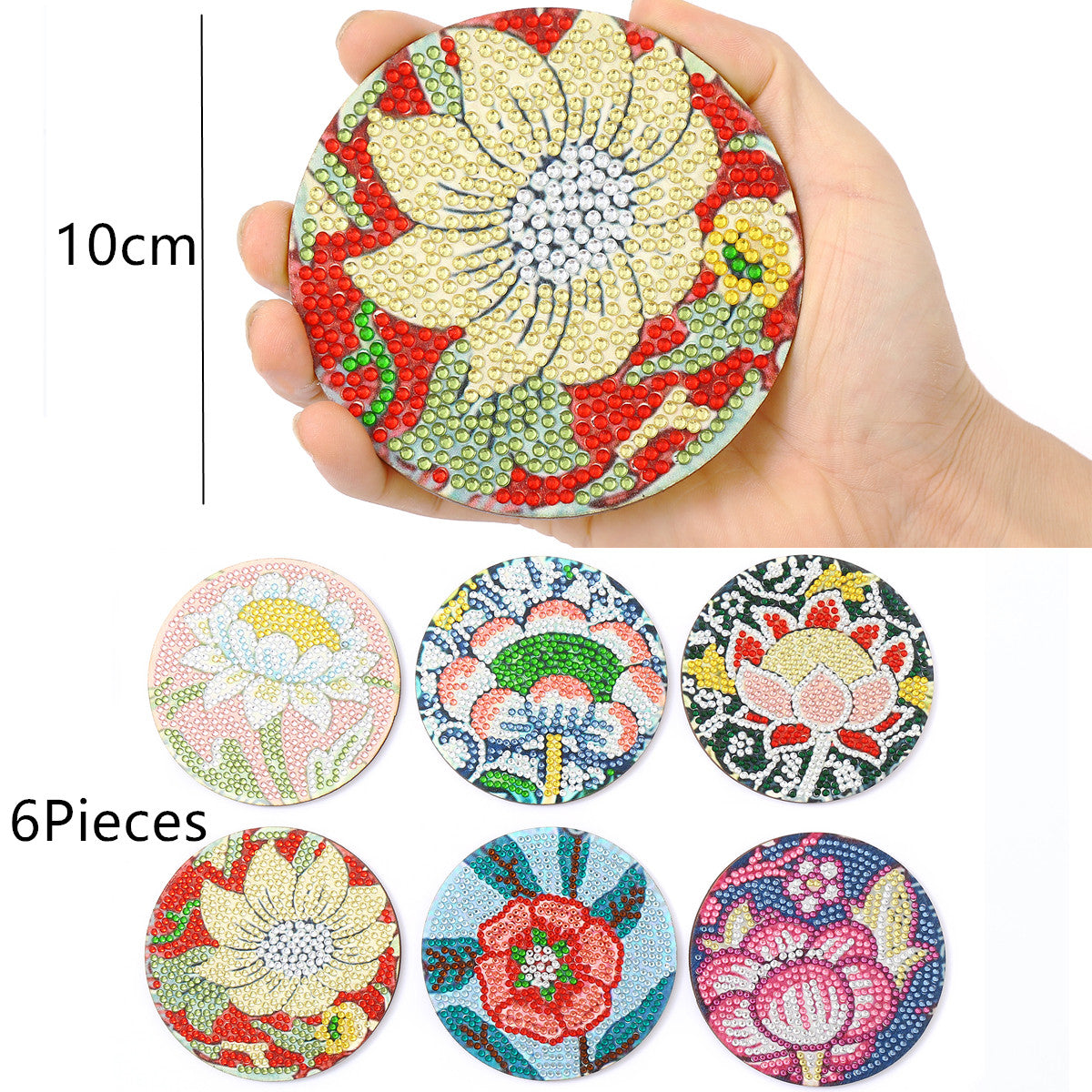 🔥LAST DAY 80% OFF-DIY Flower A Diamond Painting Coasters