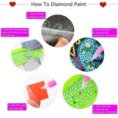 🔥DERNIER JOUR - 80 % de réduction sur les dessous de verre DIY Bless Diamond Painting