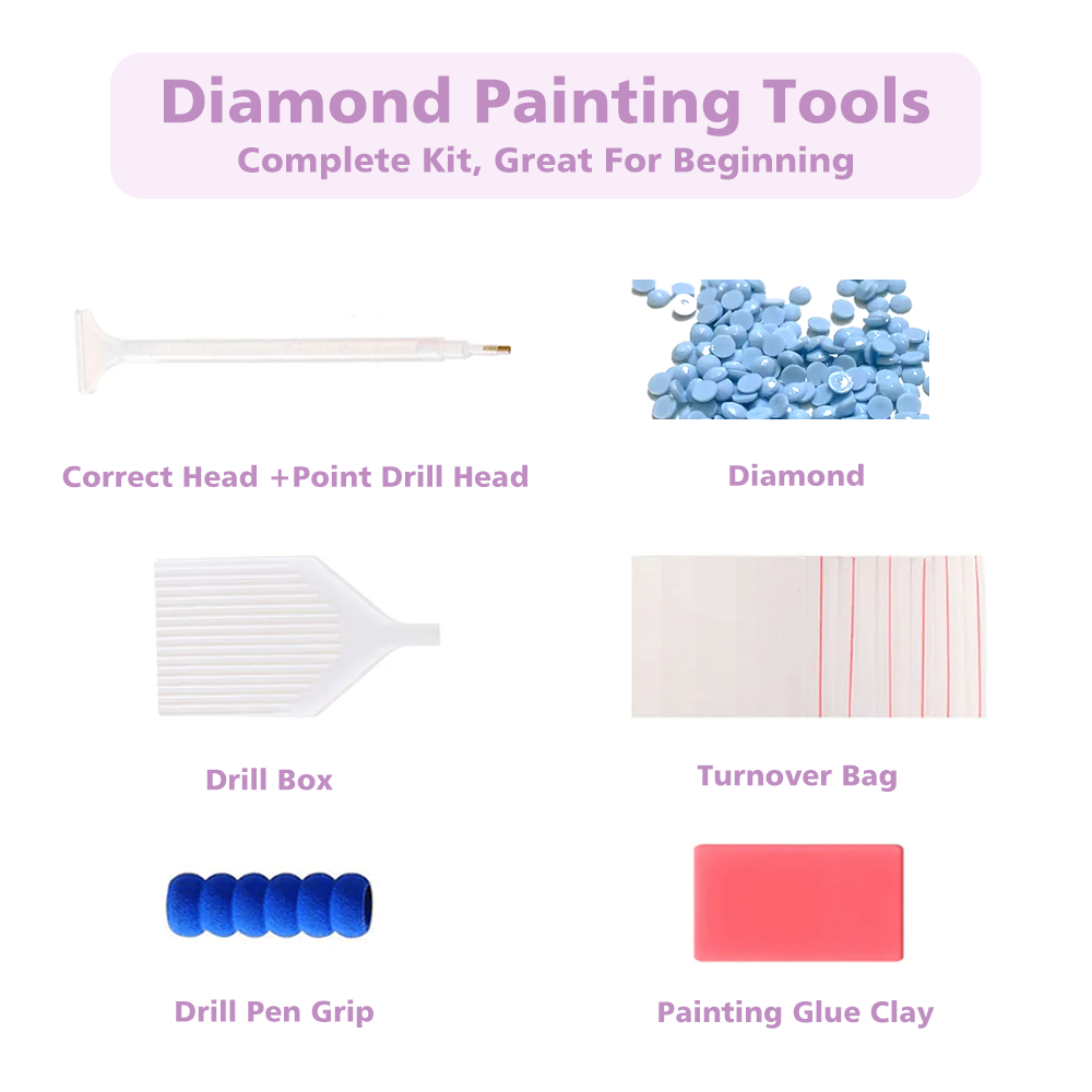 Crafting Spark Diamond Painting Kit Wise Dragon CS2535 11.8 x 15.8 Inches - Assorted